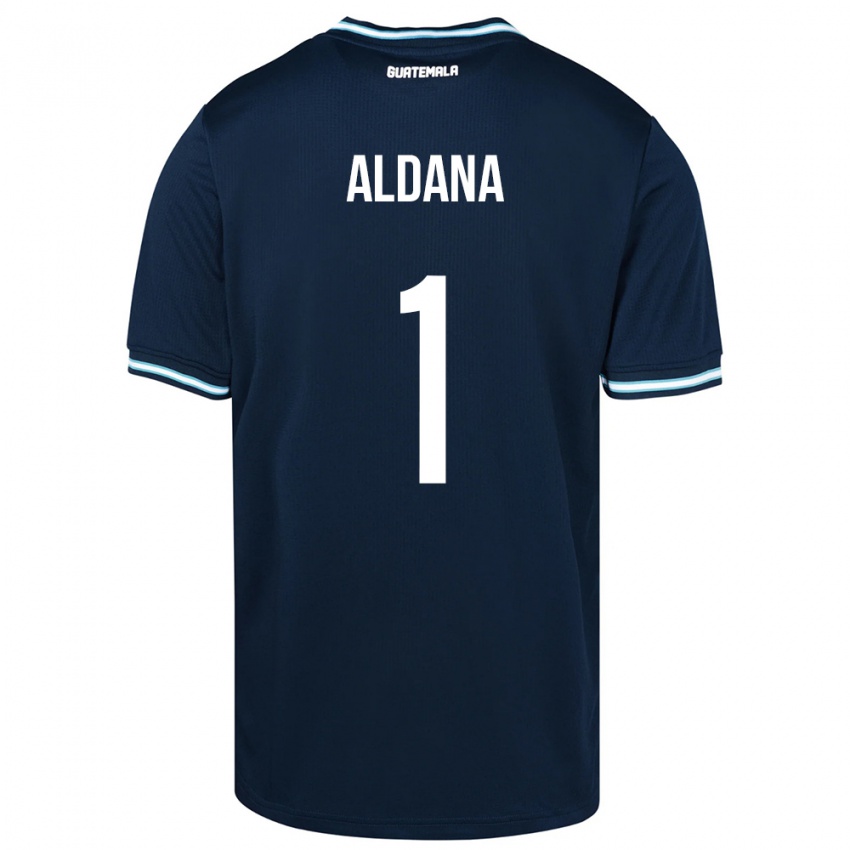 Hombre Camiseta Guatemala David Aldana #1 Azul 2ª Equipación 24-26 La Camisa Perú