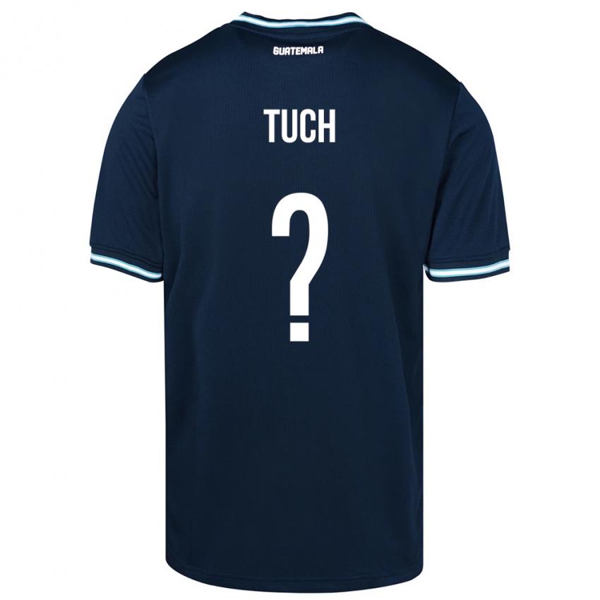 Hombre Camiseta Guatemala Lorenzo Tuch #0 Azul 2ª Equipación 24-26 La Camisa Perú