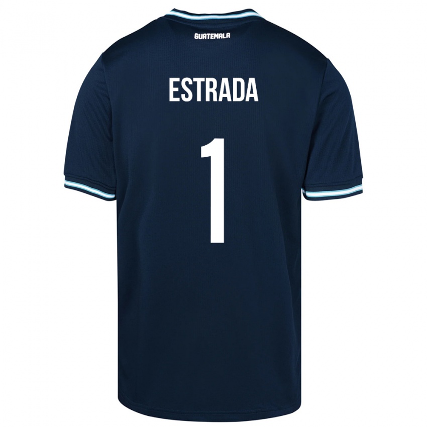 Hombre Camiseta Guatemala Alexia Estrada #1 Azul 2ª Equipación 24-26 La Camisa Perú