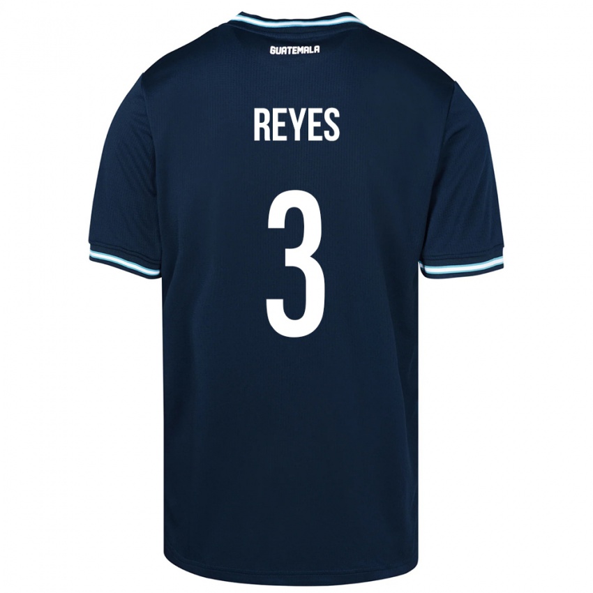 Hombre Camiseta Guatemala Martha Reyes #3 Azul 2ª Equipación 24-26 La Camisa Perú