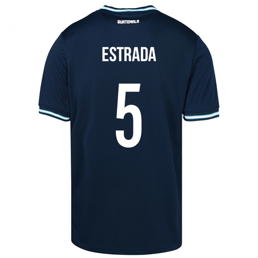 Hombre Camiseta Guatemala Elizabeth Estrada #5 Azul 2ª Equipación 24-26 La Camisa Perú