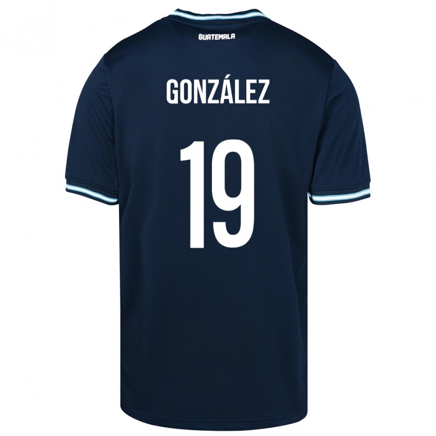 Hombre Camiseta Guatemala Karen González #19 Azul 2ª Equipación 24-26 La Camisa Perú