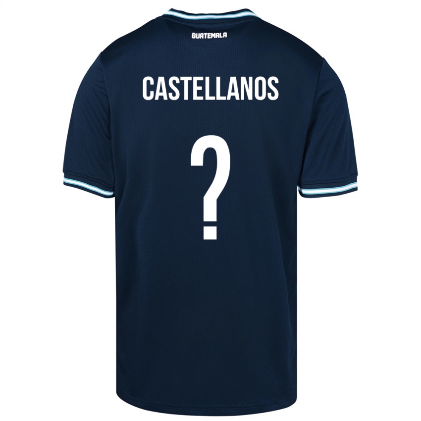 Hombre Camiseta Guatemala Jezmin Castellanos #0 Azul 2ª Equipación 24-26 La Camisa Perú