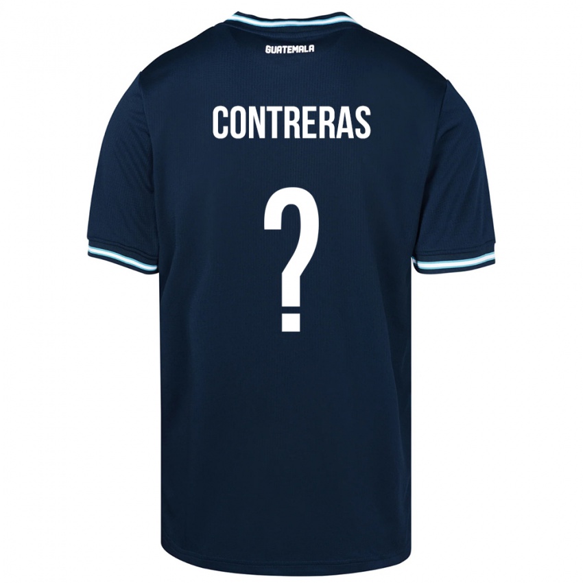 Hombre Camiseta Guatemala Betzael Contreras #0 Azul 2ª Equipación 24-26 La Camisa Perú