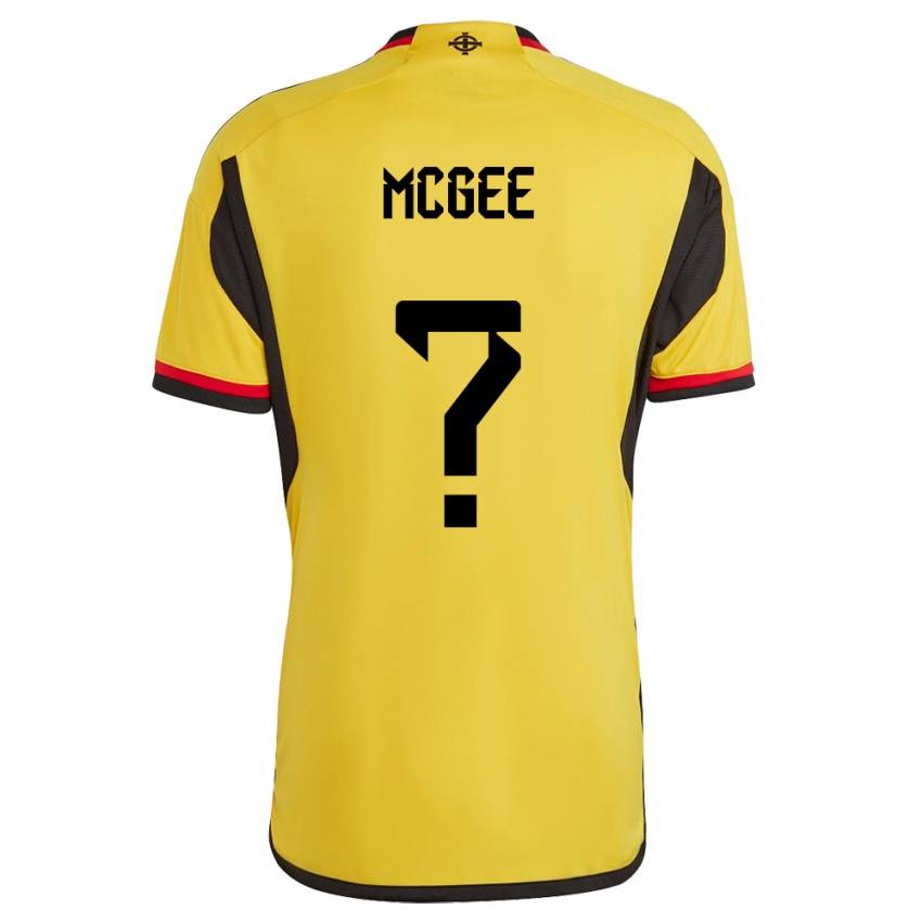 Hombre Camiseta Irlanda Del Norte Ethan Mcgee #0 Blanco 2ª Equipación 24-26 La Camisa Perú