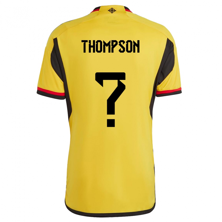 Hombre Camiseta Irlanda Del Norte Kalum Thompson #0 Blanco 2ª Equipación 24-26 La Camisa Perú