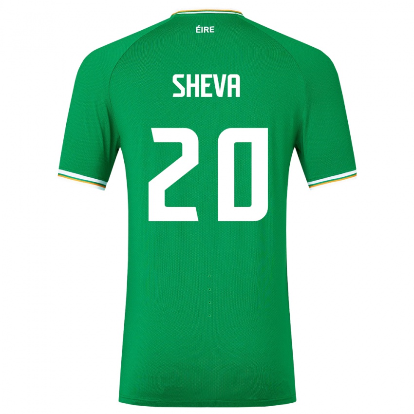 Mujer Camiseta Irlanda Marissa Sheva #20 Verde 1ª Equipación 24-26 La Camisa Perú