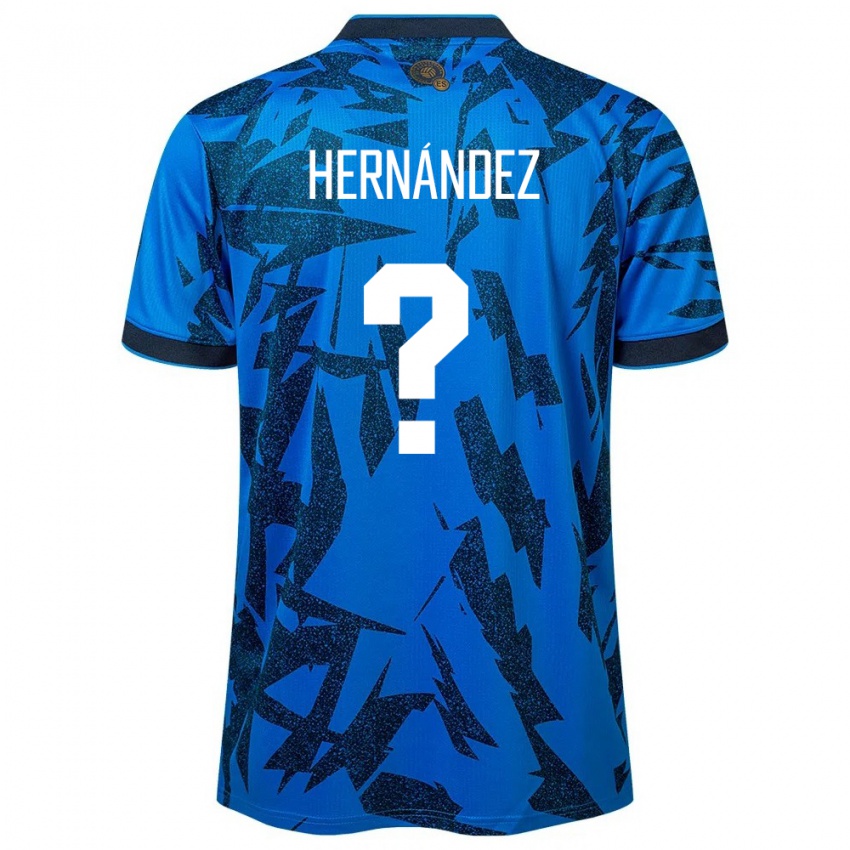 Mujer Camiseta El Salvador Irma Dolores Hernández #0 Azul 1ª Equipación 24-26 La Camisa Perú