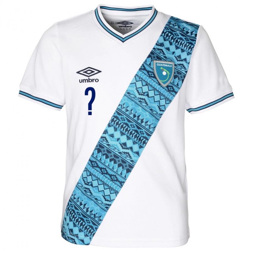 Mujer Camiseta Guatemala Mary Pérez #0 Blanco 1ª Equipación 24-26 La Camisa Perú