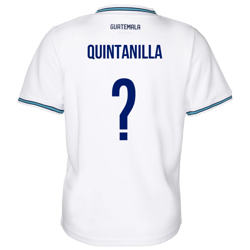 Mujer Camiseta Guatemala Anayelli Quintanilla #0 Blanco 1ª Equipación 24-26 La Camisa Perú