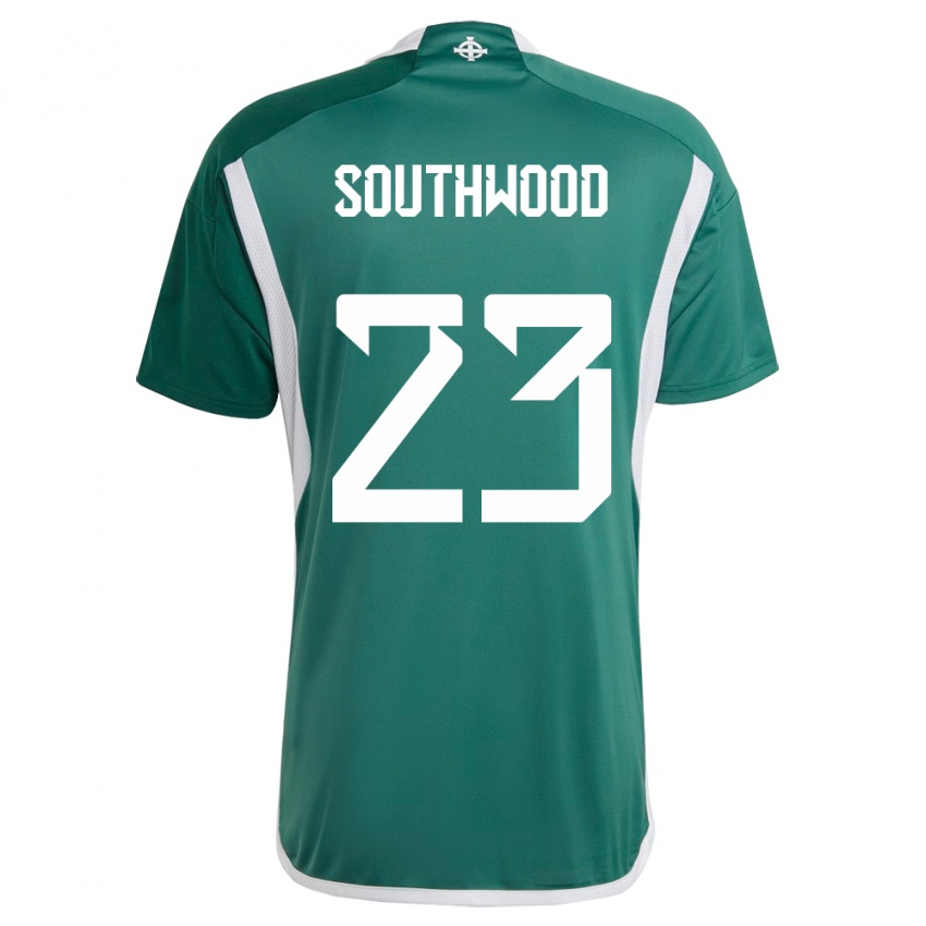 Mujer Camiseta Irlanda Del Norte Luke Southwood #23 Verde 1ª Equipación 24-26 La Camisa Perú