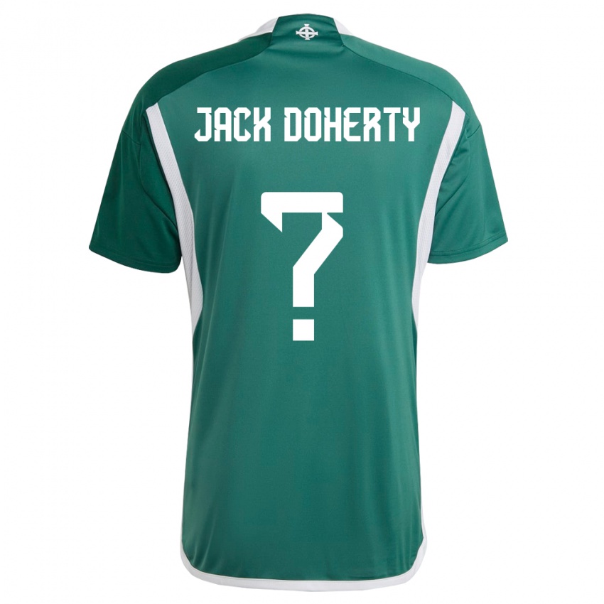 Mujer Camiseta Irlanda Del Norte Jack Doherty #0 Verde 1ª Equipación 24-26 La Camisa Perú