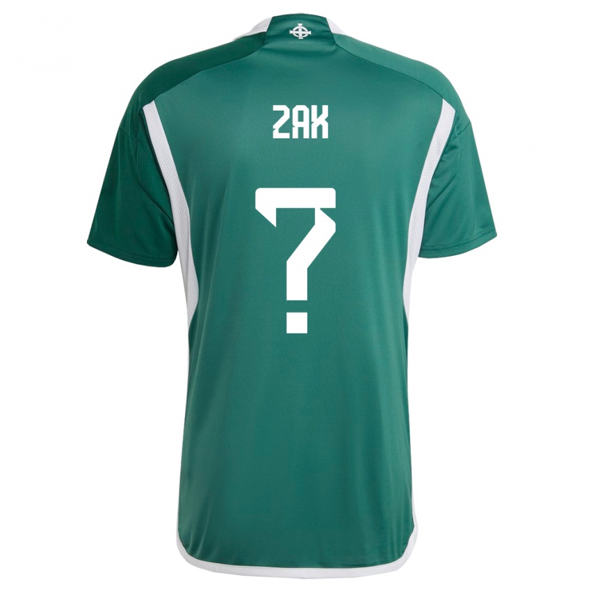 Mujer Camiseta Irlanda Del Norte Zak Robinson #0 Verde 1ª Equipación 24-26 La Camisa Perú