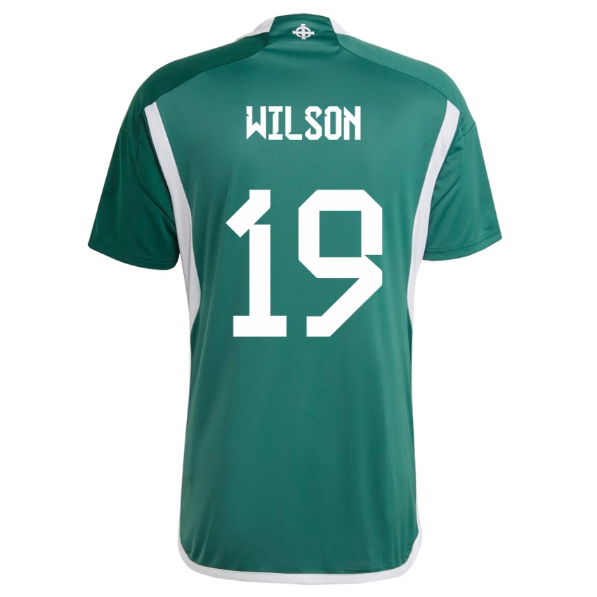Mujer Camiseta Irlanda Del Norte Emily Wilson #19 Verde 1ª Equipación 24-26 La Camisa Perú