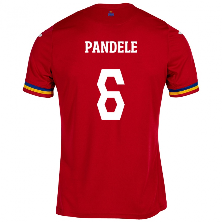 Mujer Camiseta Rumania Andrei Pandele #6 Rojo 2ª Equipación 24-26 La Camisa Perú