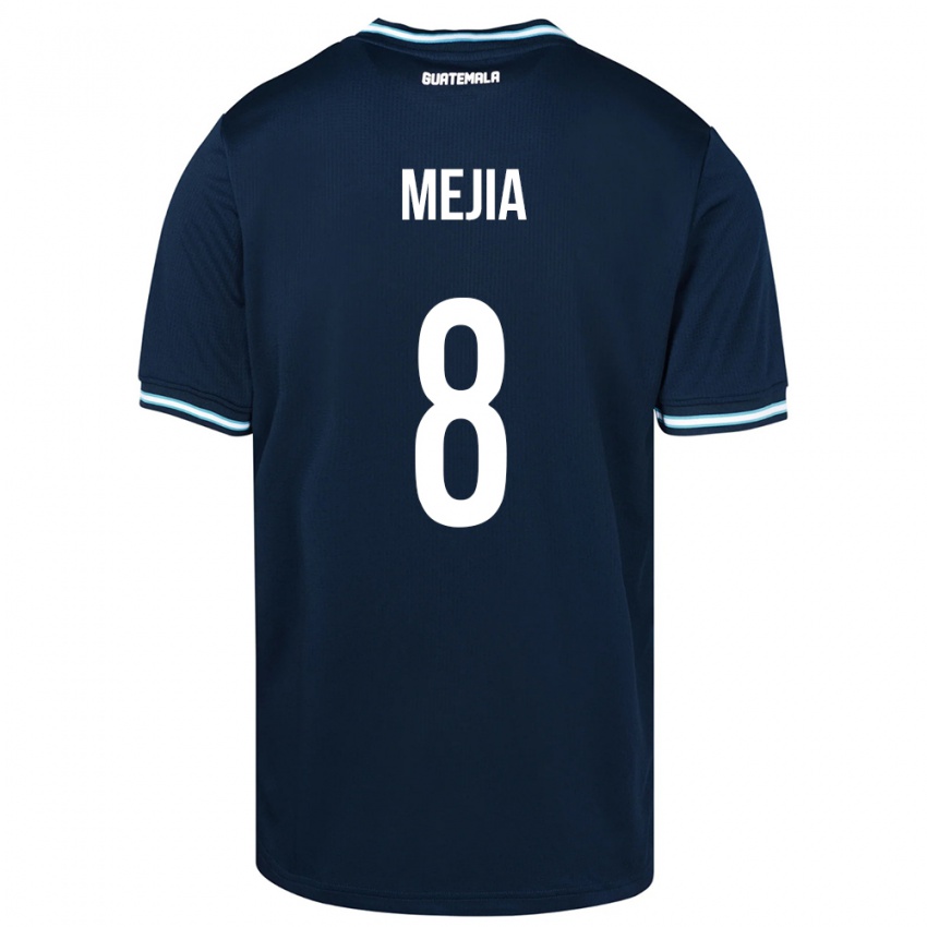 Mujer Camiseta Guatemala Robert Mejia #8 Azul 2ª Equipación 24-26 La Camisa Perú