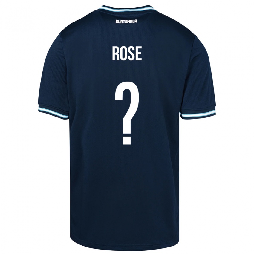 Mujer Camiseta Guatemala Michelle Rose #0 Azul 2ª Equipación 24-26 La Camisa Perú