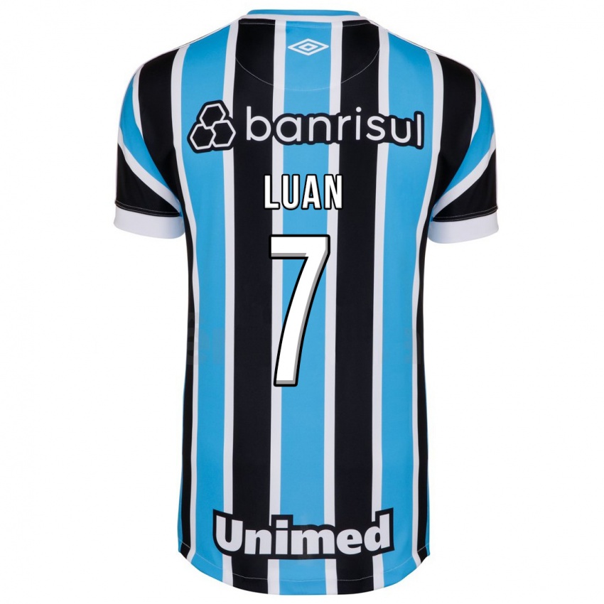Niño Camiseta Luan #7 Azul 1ª Equipación 2023/24 La Camisa Perú