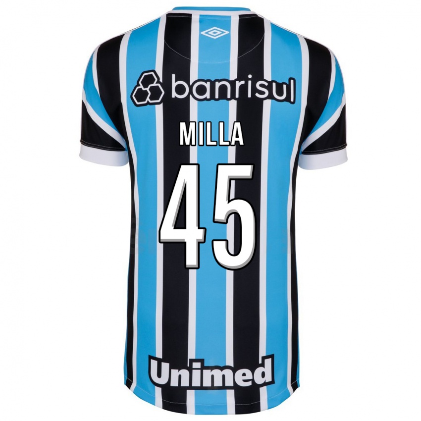 Niño Camiseta Lucas Milla #45 Azul 1ª Equipación 2023/24 La Camisa Perú