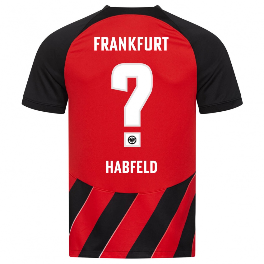 Niño Camiseta Josef Haßfeld #0 Negro Rojo 1ª Equipación 2023/24 La Camisa Perú