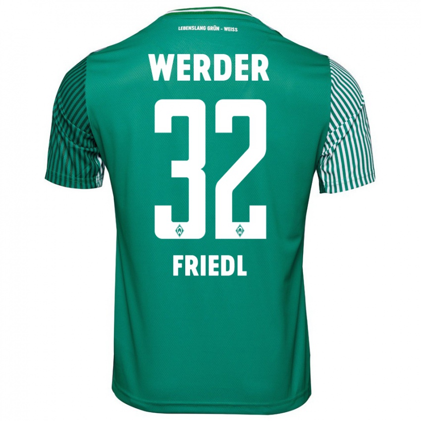 Niño Camiseta Marco Friedl #32 Verde 1ª Equipación 2023/24 La Camisa Perú