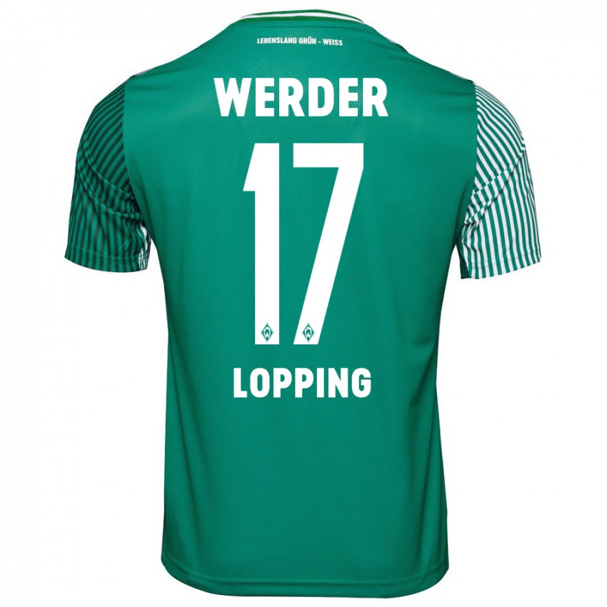 Niño Camiseta Jakob Löpping #17 Verde 1ª Equipación 2023/24 La Camisa Perú