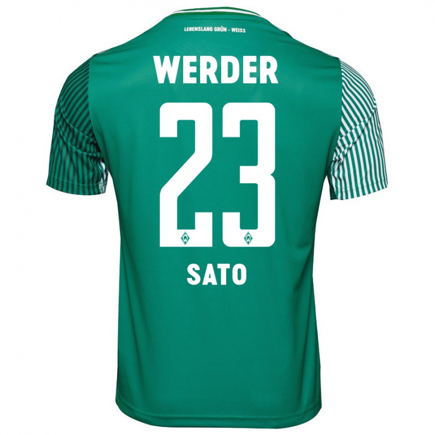 Niño Camiseta Kein Sato #23 Verde 1ª Equipación 2023/24 La Camisa Perú