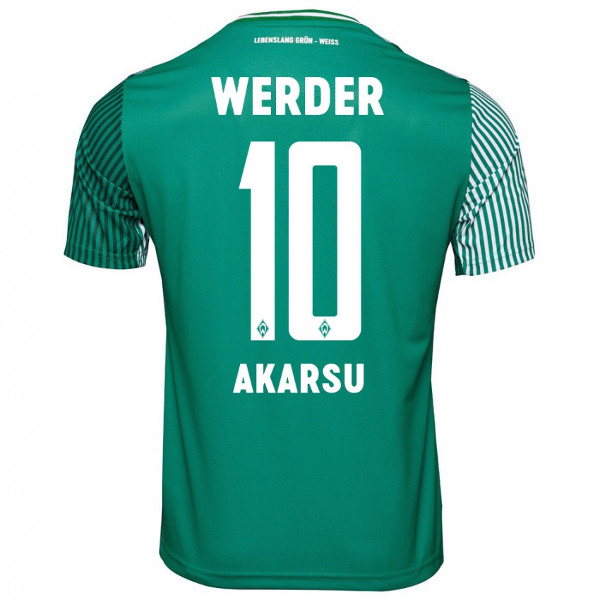 Niño Camiseta Mikail Bura Akarsu #10 Verde 1ª Equipación 2023/24 La Camisa Perú