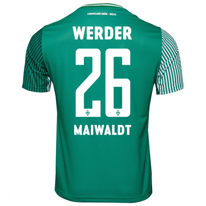 Niño Camiseta Julius Maiwaldt #26 Verde 1ª Equipación 2023/24 La Camisa Perú