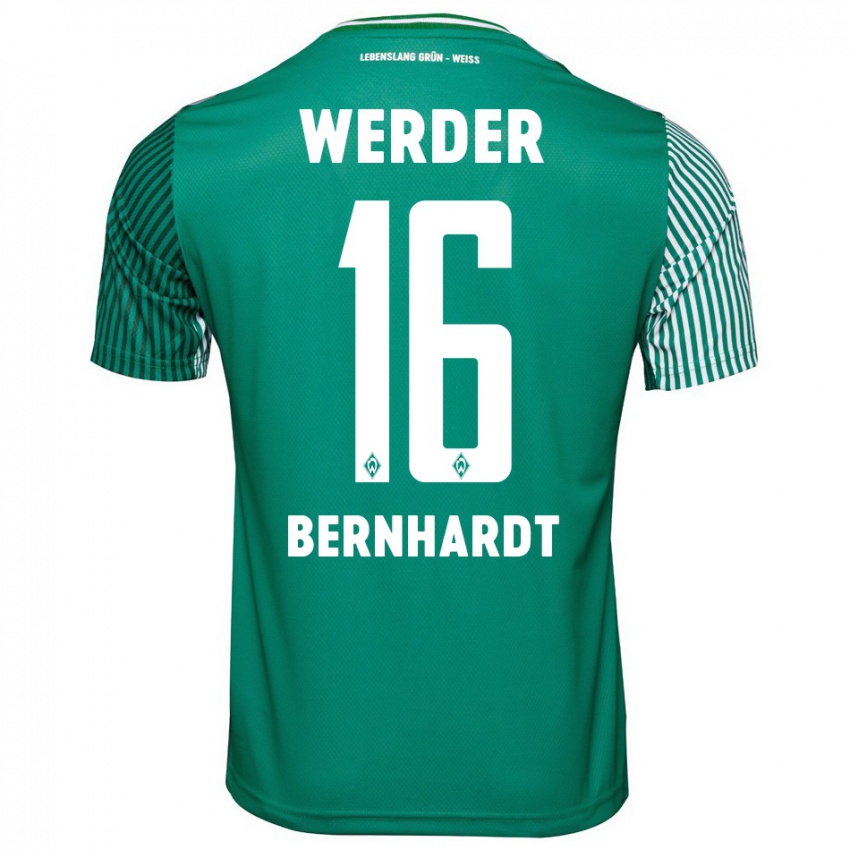 Niño Camiseta Emilie Bernhardt #16 Verde 1ª Equipación 2023/24 La Camisa Perú