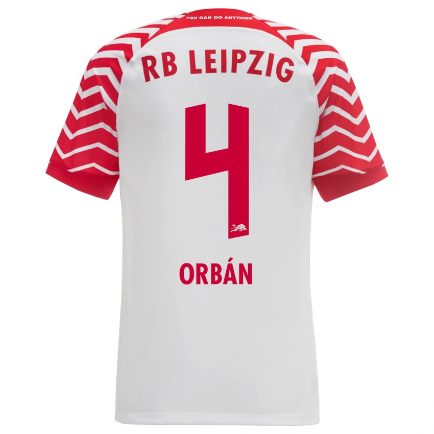 Niño Camiseta Willi Orban #4 Blanco 1ª Equipación 2023/24 La Camisa Perú