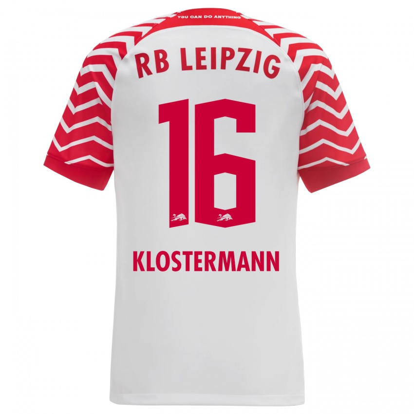 Niño Camiseta Lukas Klostermann #16 Blanco 1ª Equipación 2023/24 La Camisa Perú