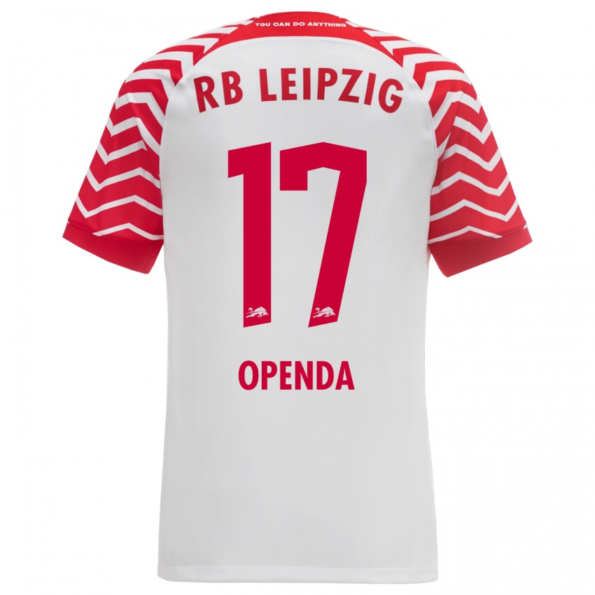 Niño Camiseta Loïs Openda #17 Blanco 1ª Equipación 2023/24 La Camisa Perú