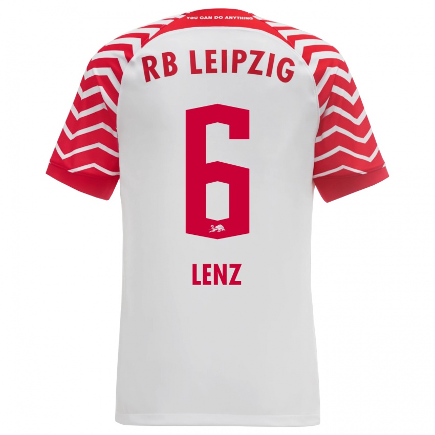 Niño Camiseta Elias Lenz #6 Blanco 1ª Equipación 2023/24 La Camisa Perú