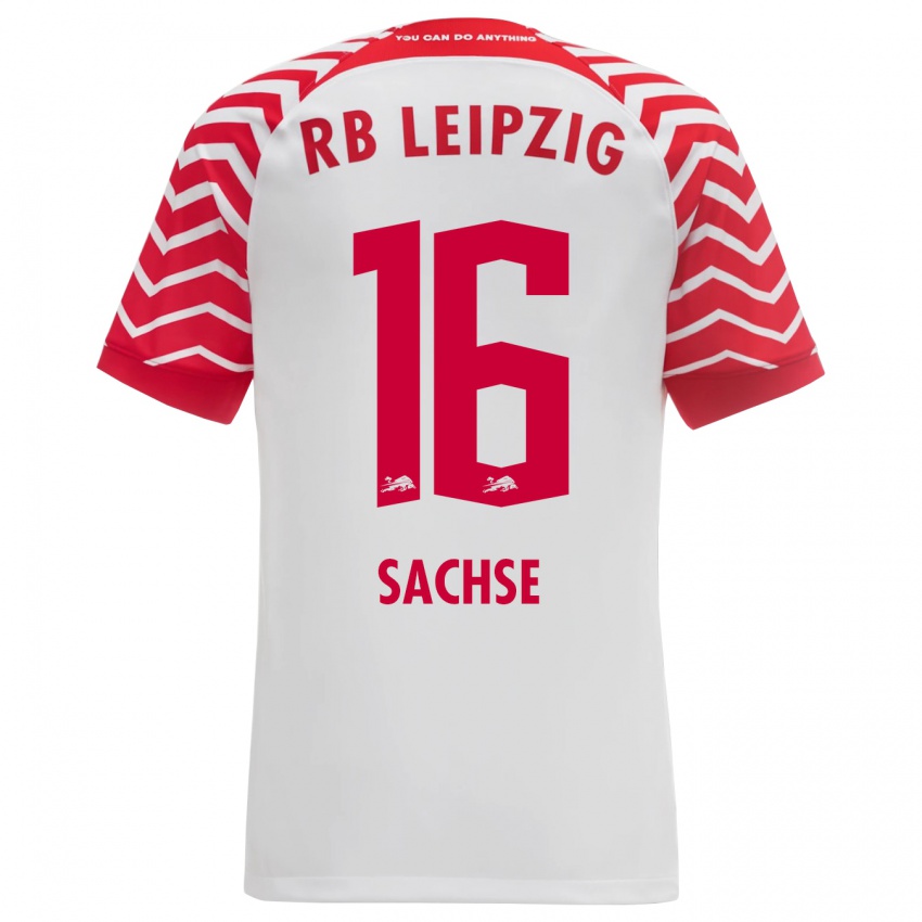 Niño Camiseta Jakob Sachse #16 Blanco 1ª Equipación 2023/24 La Camisa Perú