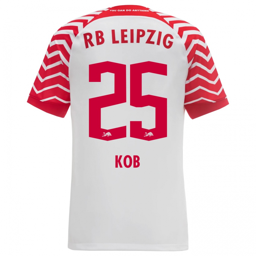 Niño Camiseta Leon Koß #25 Blanco 1ª Equipación 2023/24 La Camisa Perú