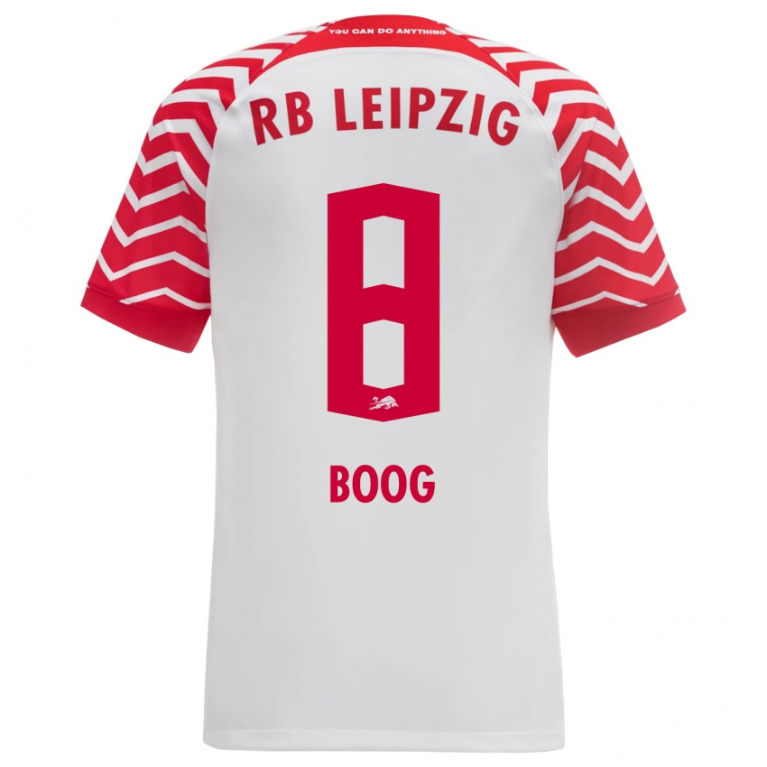 Niño Camiseta Miguel Boog #8 Blanco 1ª Equipación 2023/24 La Camisa Perú