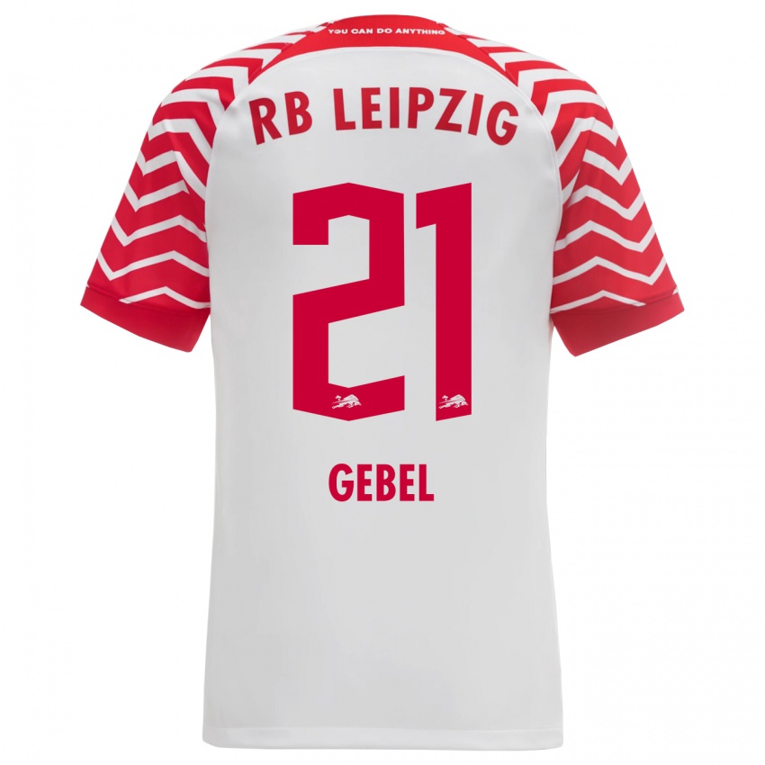 Niño Camiseta Viggo Gebel #21 Blanco 1ª Equipación 2023/24 La Camisa Perú