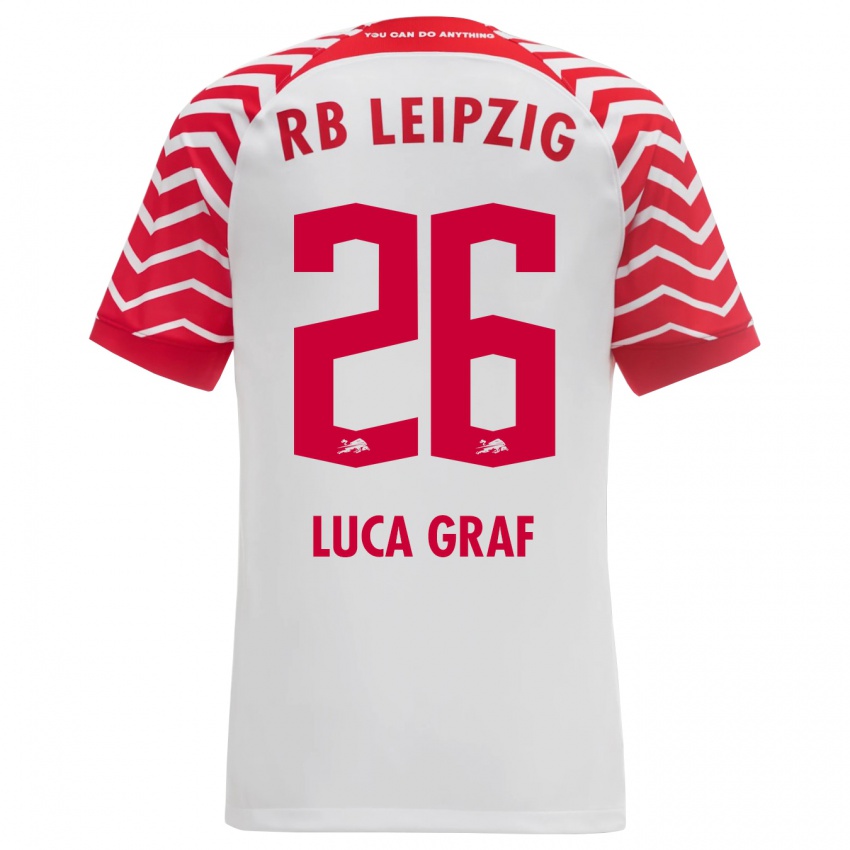 Niño Camiseta Luca Marie Graf #26 Blanco 1ª Equipación 2023/24 La Camisa Perú