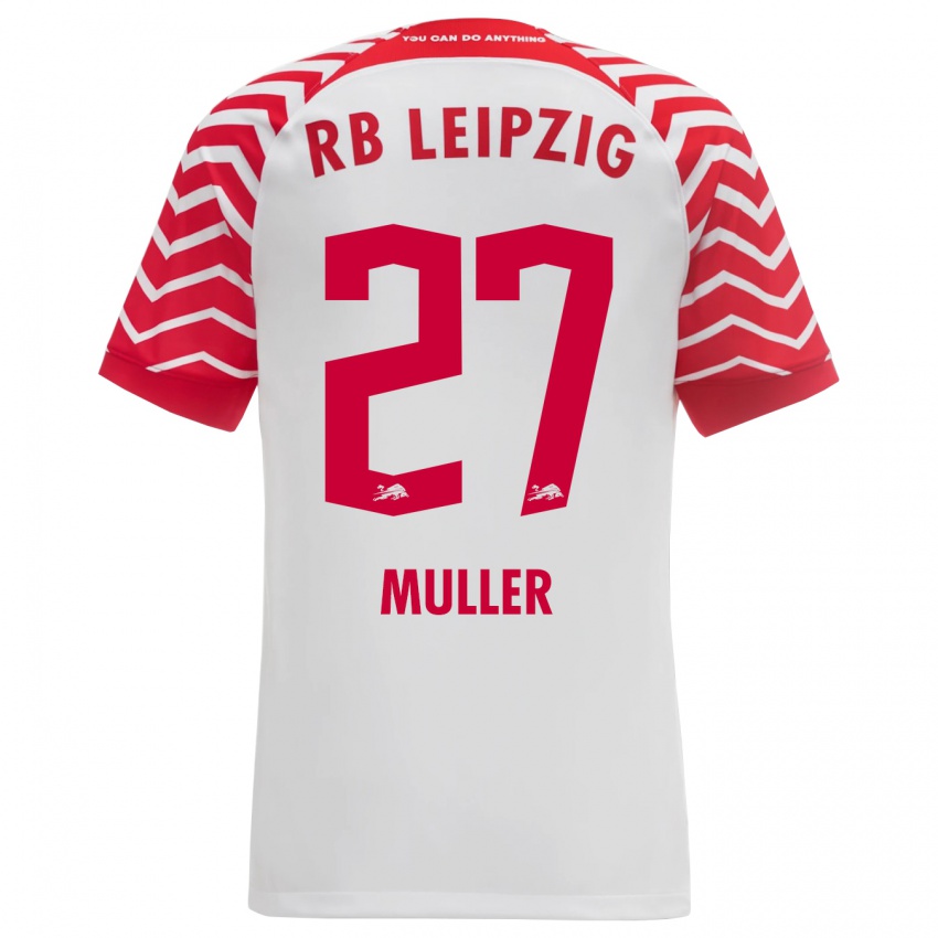 Niño Camiseta Marlene Müller #27 Blanco 1ª Equipación 2023/24 La Camisa Perú