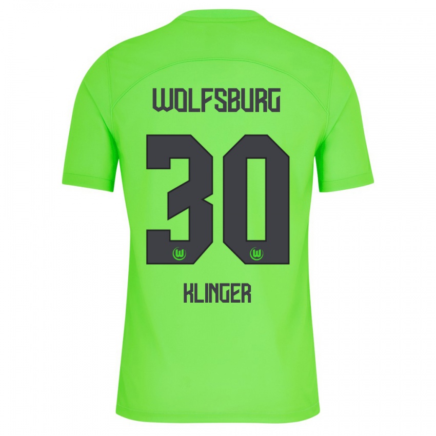 Niño Camiseta Niklas Klinger #30 Verde 1ª Equipación 2023/24 La Camisa Perú