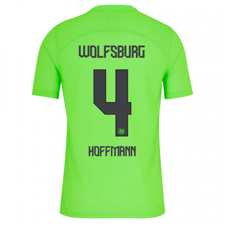 Niño Camiseta Nils Hoffmann #4 Verde 1ª Equipación 2023/24 La Camisa Perú