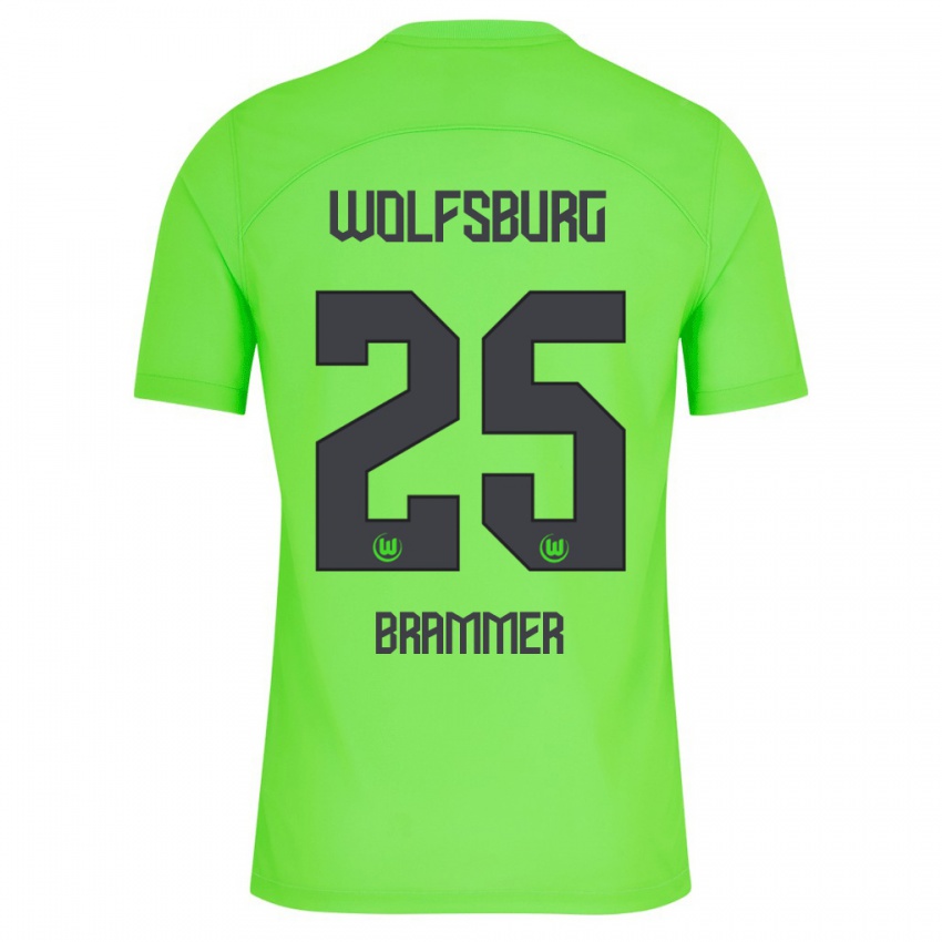 Niño Camiseta Ole Brammer #25 Verde 1ª Equipación 2023/24 La Camisa Perú