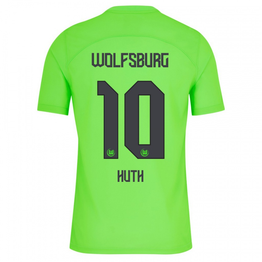 Niño Camiseta Svenja Huth #10 Verde 1ª Equipación 2023/24 La Camisa Perú