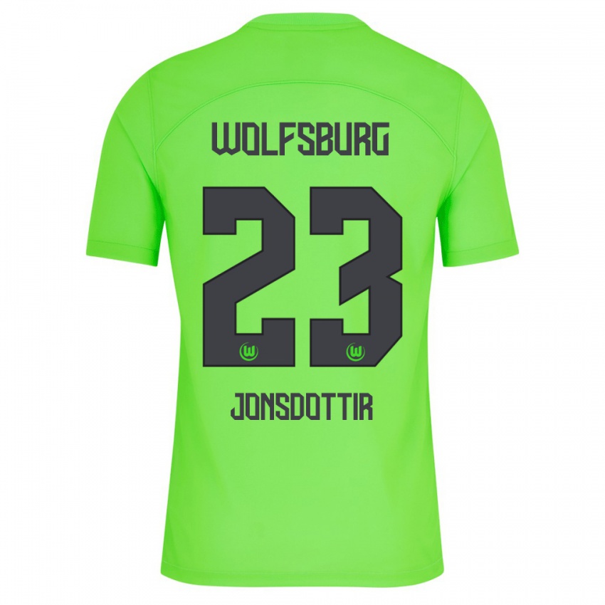 Niño Camiseta Sveindís Jane Jónsdóttir #23 Verde 1ª Equipación 2023/24 La Camisa Perú