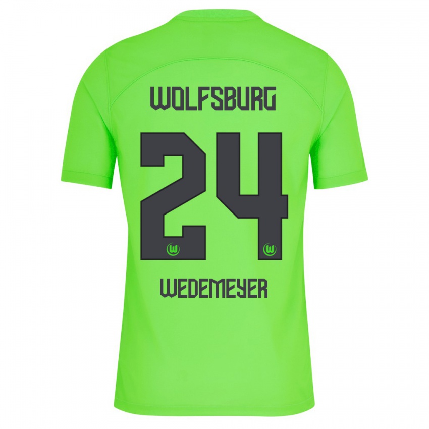 Niño Camiseta Joelle Wedemeyer #24 Verde 1ª Equipación 2023/24 La Camisa Perú