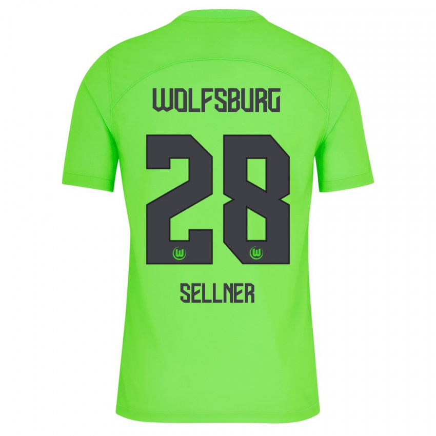 Niño Camiseta Tabea Sellner #28 Verde 1ª Equipación 2023/24 La Camisa Perú