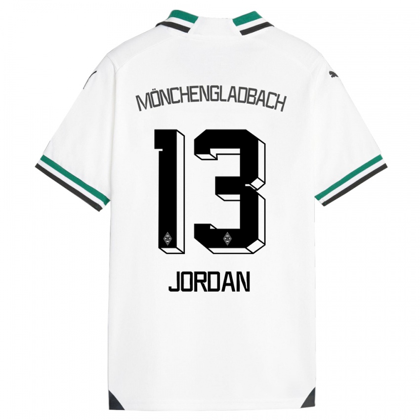 Niño Camiseta Jordan #13 Blanco Verde 1ª Equipación 2023/24 La Camisa Perú