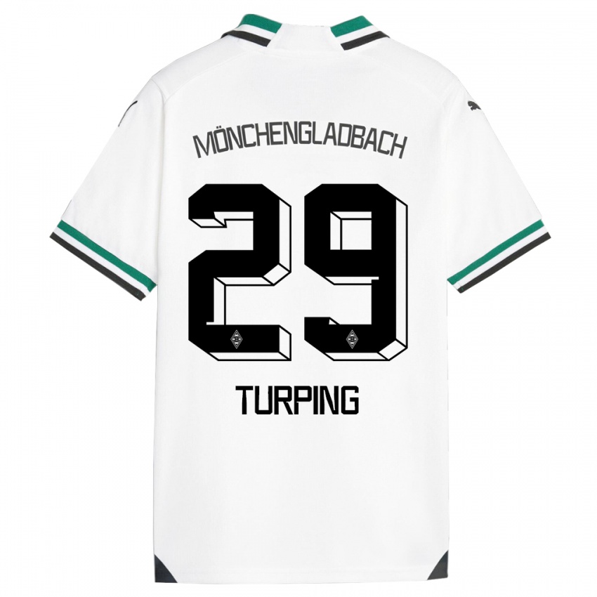 Niño Camiseta Selim Turping #29 Blanco Verde 1ª Equipación 2023/24 La Camisa Perú