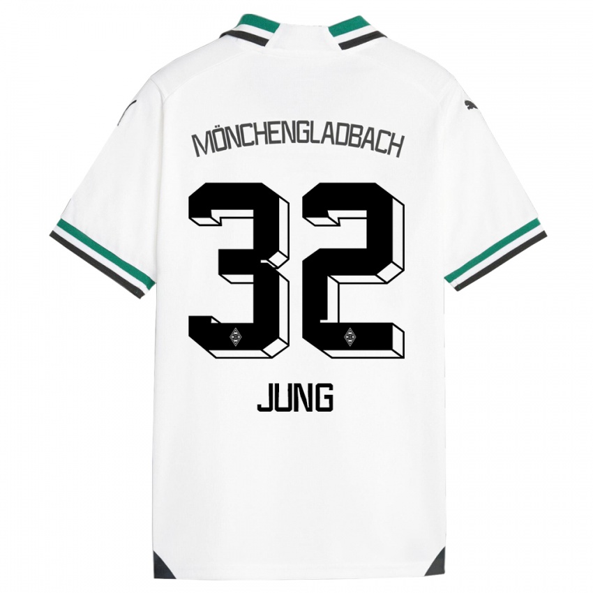 Niño Camiseta In-Gyom Jung #32 Blanco Verde 1ª Equipación 2023/24 La Camisa Perú